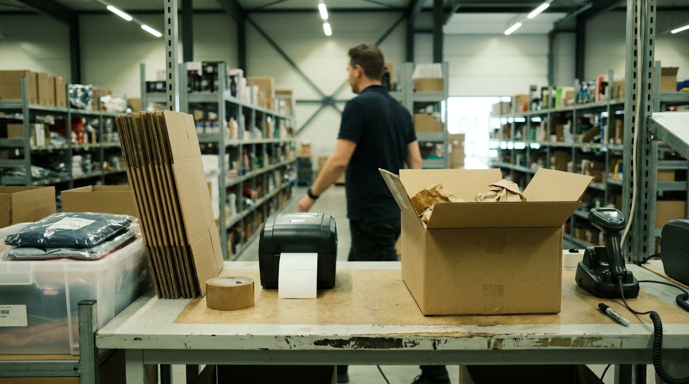 Illustration of fulfillment company work for the 3PL Service Netherlands B.V. listing